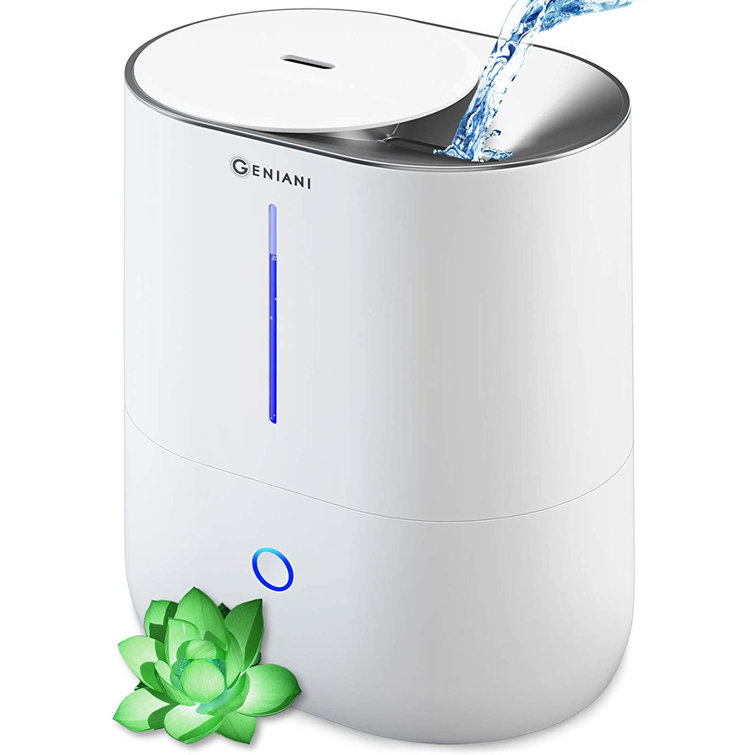 Geniani 1 Gal. Cool Mist Ultrasonic Tabletop Humidifier 160 Sq. Ft
